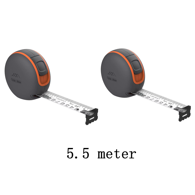 Youpin JIMI HOME Maßband, beschichtetes Maßband, 5,5 m/3,5 m, automatische Selbstverriegelung mit Bremsknopf, verschleißfestes Stahlmaßband: Rot
