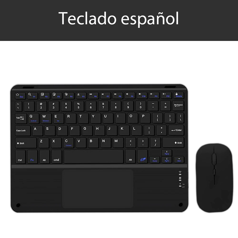 Bluetooth Wireless Keyboard General Android IOS Windows Keyboard and Mouse Extra Long Standby IPad 11th 10 Inch Tablet Keyboard: Yellow