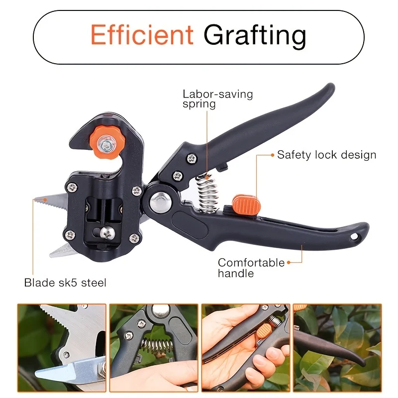 Farming Pruning Shears Grafting Scissor Fruit Tree Secateurs Pruning Luxury Cutting Knife Garden Tools Hand Tool