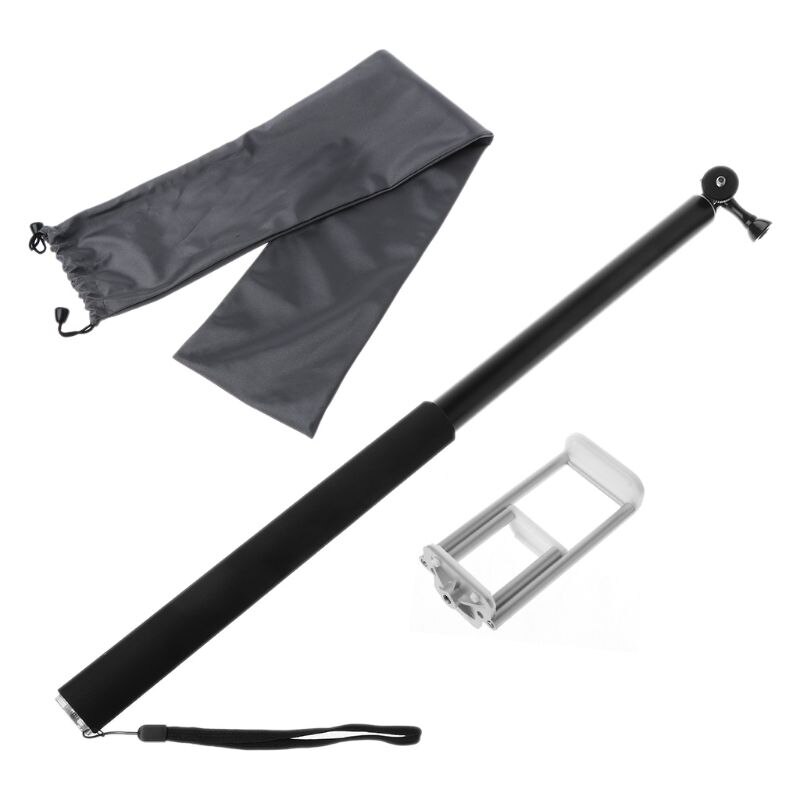 3m 118 tommer udtrækkelig aluminium selfie stick til gopro iphone ipad dslr action kamera 3.5 "  to 10 " mobiltelefon tablet: Flis