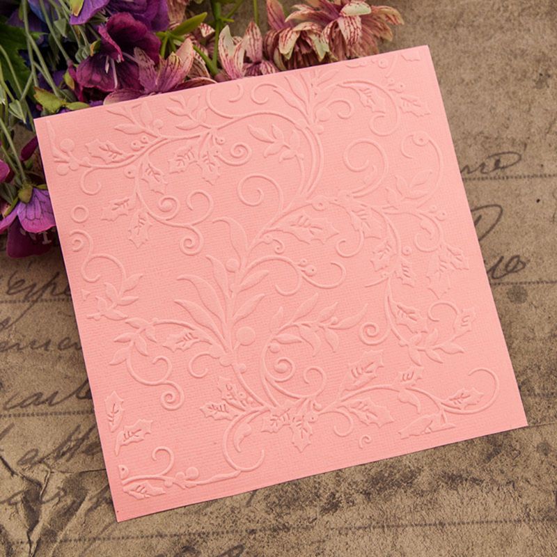 Plastic Embossing Folder Template DIY Scrapbook Photo Album Card Craft DIY Vine-S001