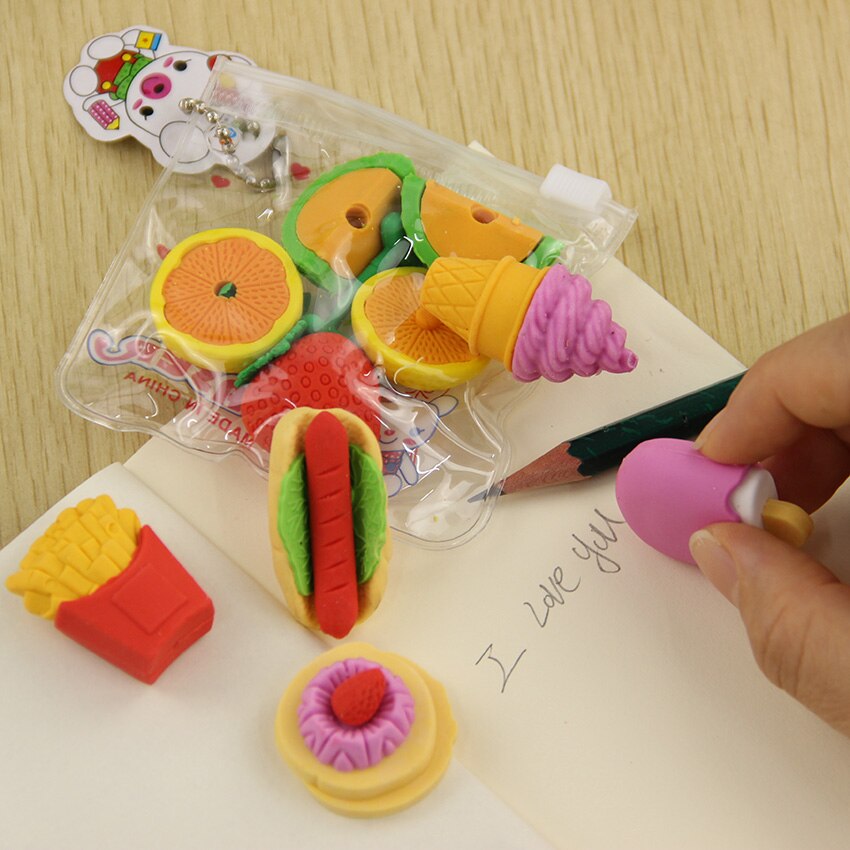 1 lot nyhet stor frukt kök form suddgummi suddgummi grundskoleelev priser reklampapper