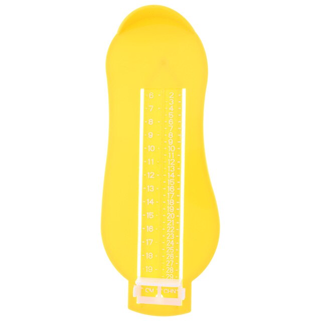 0-30cm baby fodmåler linealværktøj sko størrelse hjælper 18-50 euro størrelse fodmåler baby børn fodmåling tilfældig farve: Gul