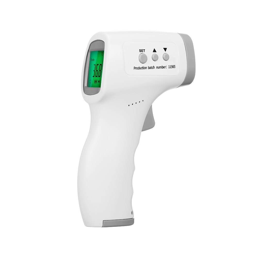 Handheld Electronic Thermometer Portable Forehead Thermometer High Precision Infrared Thermometer Non-contact Thermometer: Grey