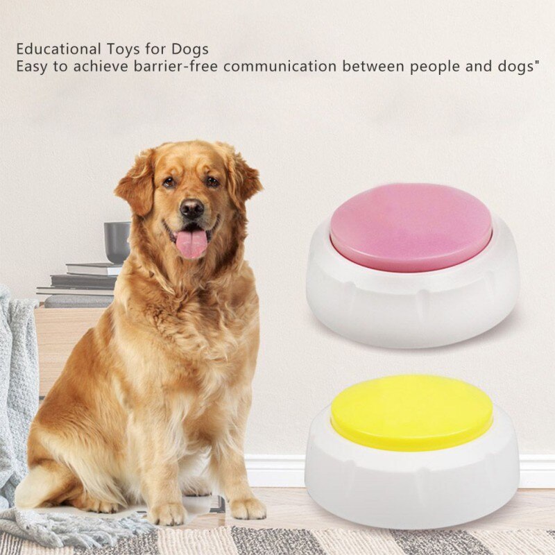 Talk Knop Praten Knop Trainer Vocal Dialoog Speelgoed Hond Training Accessoires