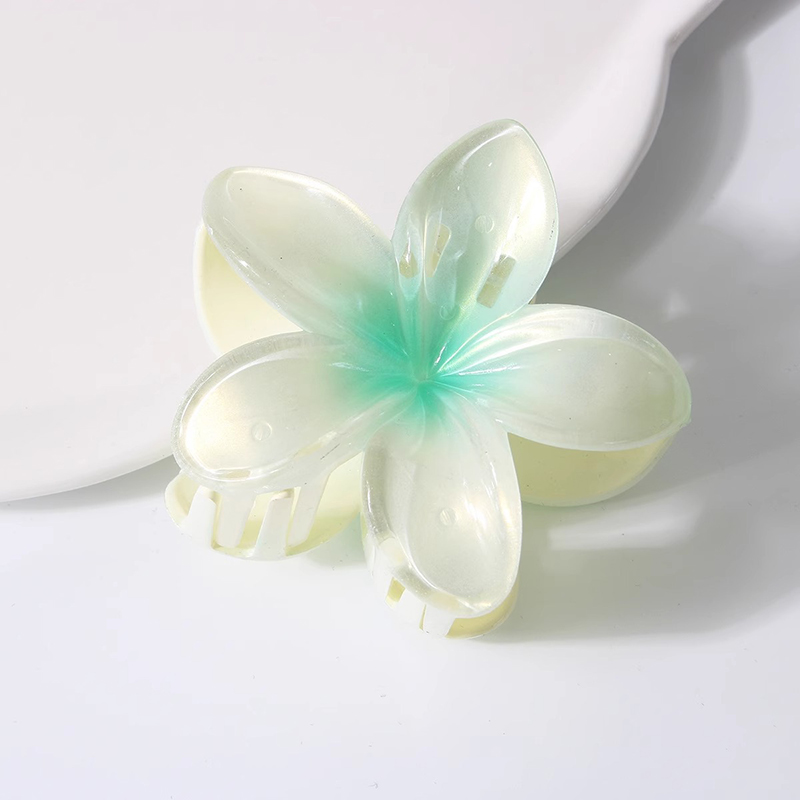 Pinza para el pelo con forma de flor para mujer y niña, pasadores de horquilla, soporte para cola de caballo, accesorios para la cabeza de playa, 8CM