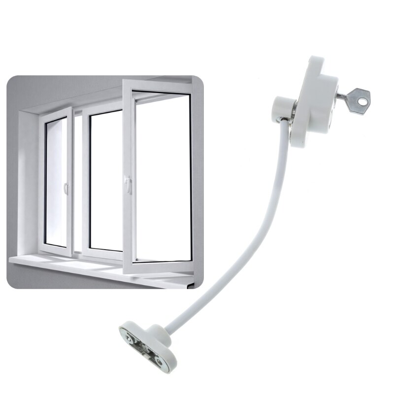 Universal Window Door Restrictor Child Baby Safety Security Cable Lock Catch Wire