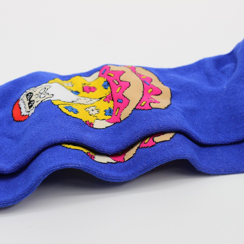 PEONFLY Funny Christmas Tree Snow Happy Socks Men Autumn Winter Harajuku Calcetines Santa Claus Christmas Socks
