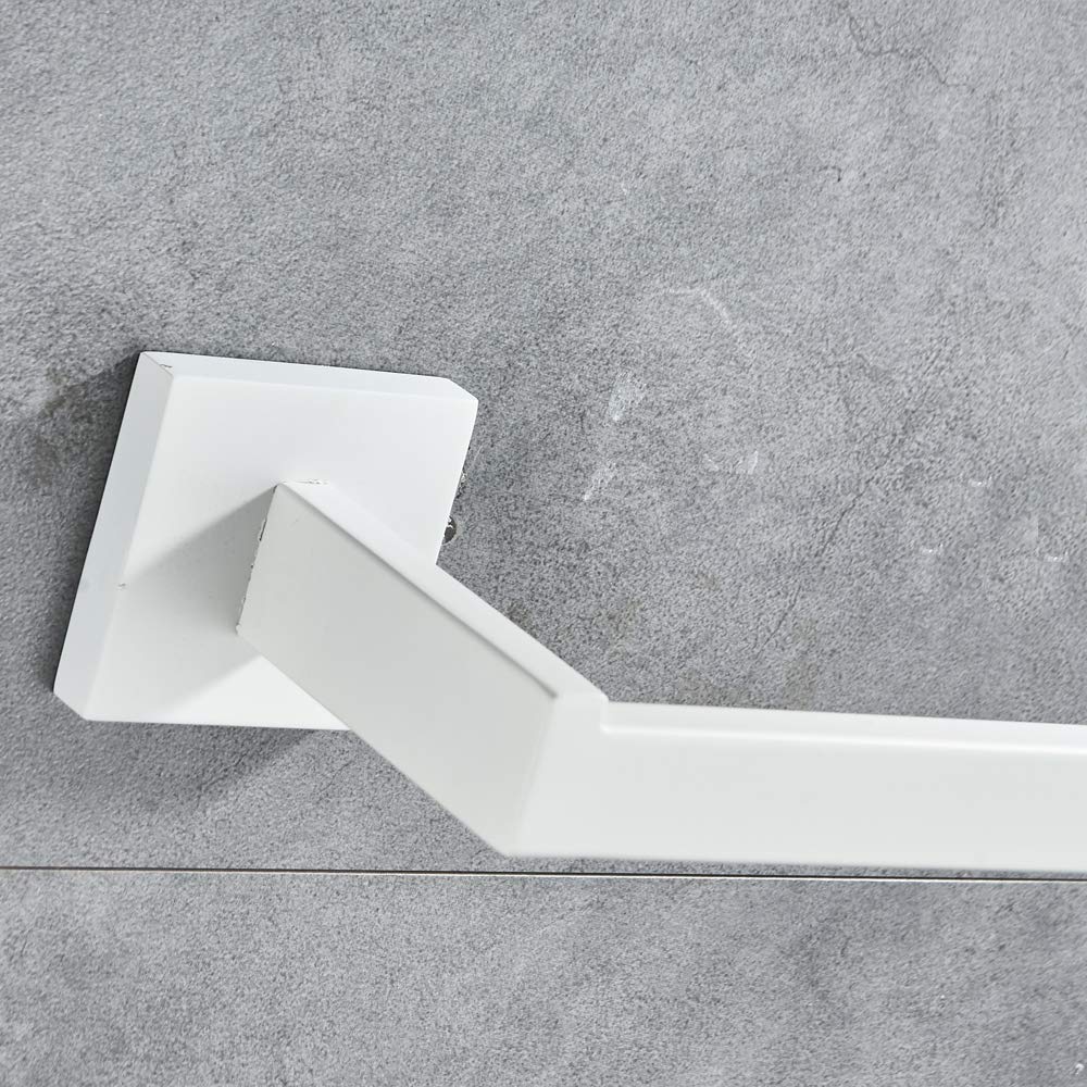 Wit 4 Stuks Badkamer Hardware Accessoires Set Wandmontage Jas Haak Toiletrolhouder Handdoekhouder Handdoek Bar: paper holder
