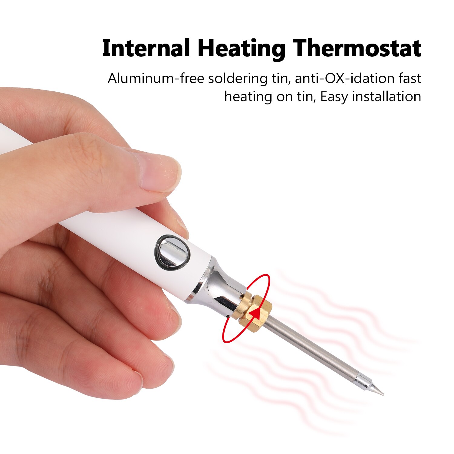 HANDSKIT USB Charging Soldering Iron 5V 8W Adjustable Temperature Electric Soldering Iron Kit with Soldering Stand Soldering