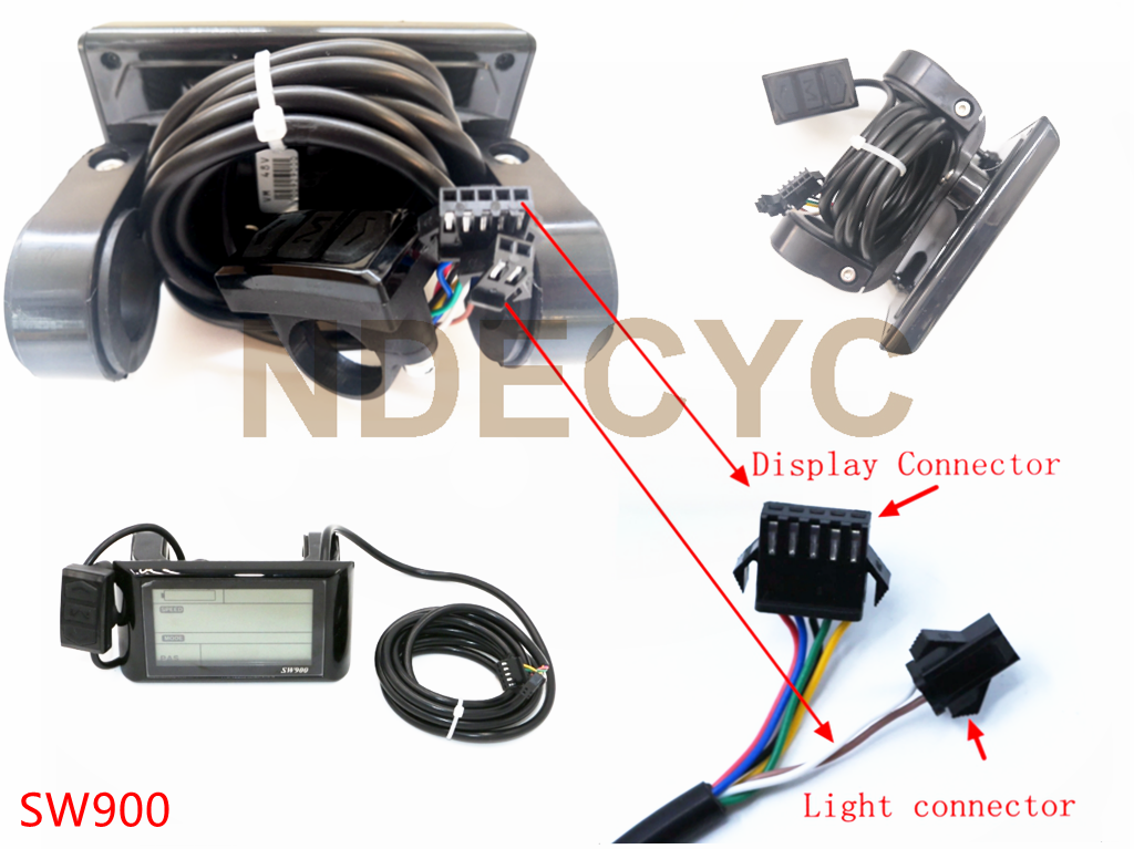 UKS2 Color Display SW900 36V-72V S830 36-60V Speed Digital LCD Display Panel For Electric Bicycle Ebike Waterproof