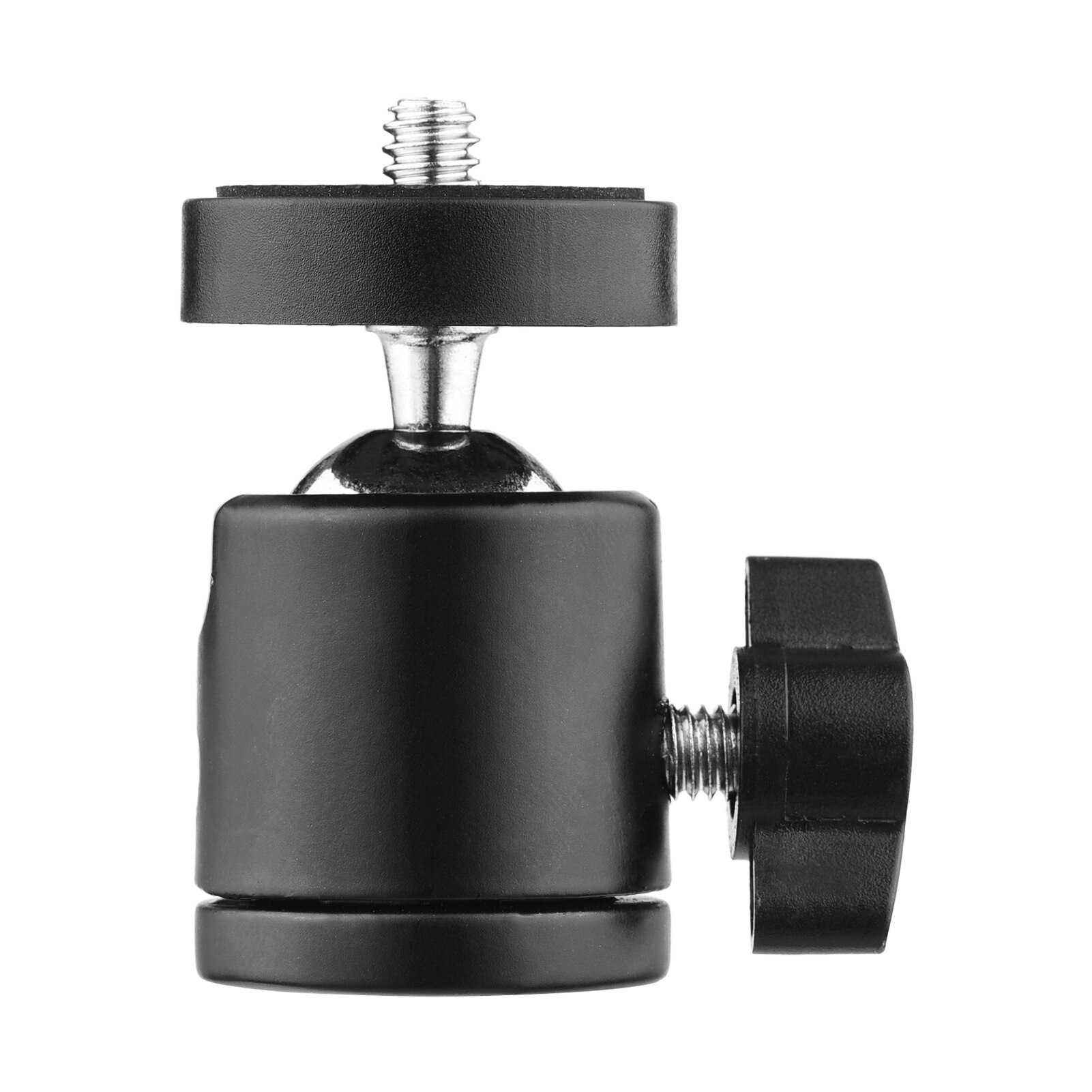 2-Pack Mini Swivel Ball Head Tripod Head 360 Rotating Mount Base Adapter for DSLR ILDC Camera DV Tripod Monopod Light Stand: 1-Pack
