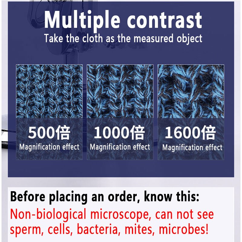 Caméra web macro HD pour ordinateur web, Microscope industriel, loupe de Zoom, ordinateur de bureau et ordinateur portable USB sans pilote avec LED lumières
