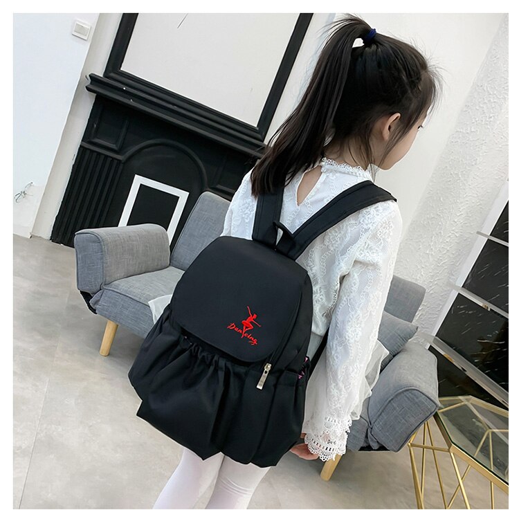 Kind tanzen Ballettröckchen Tasche für Mädchen Ballett tanzen Tasche für Mädchen Ballett Tanzen Klasse Taschen freundlicher Ballerina Schule Rucksack Kind Schulranzen