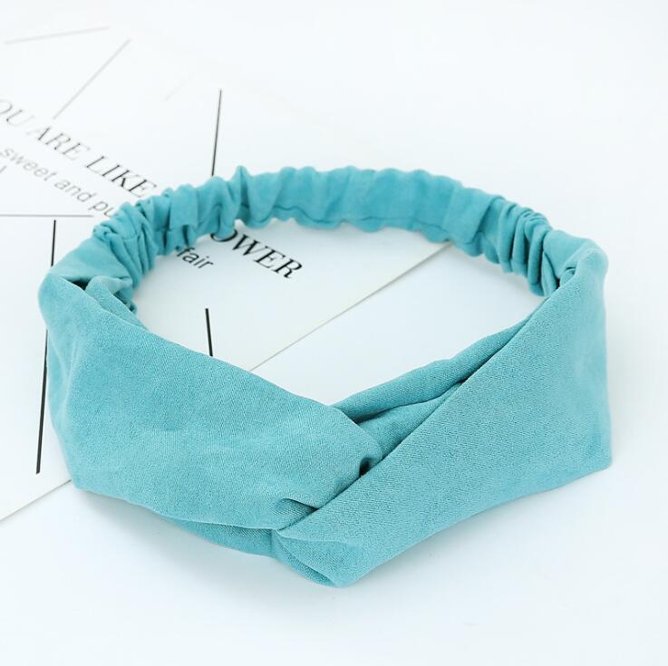 Diadema Lisa para mujer, turbante elástico para la cabeza, accesorios para el cabello para mujer, bandas para el cabello a rayas: L