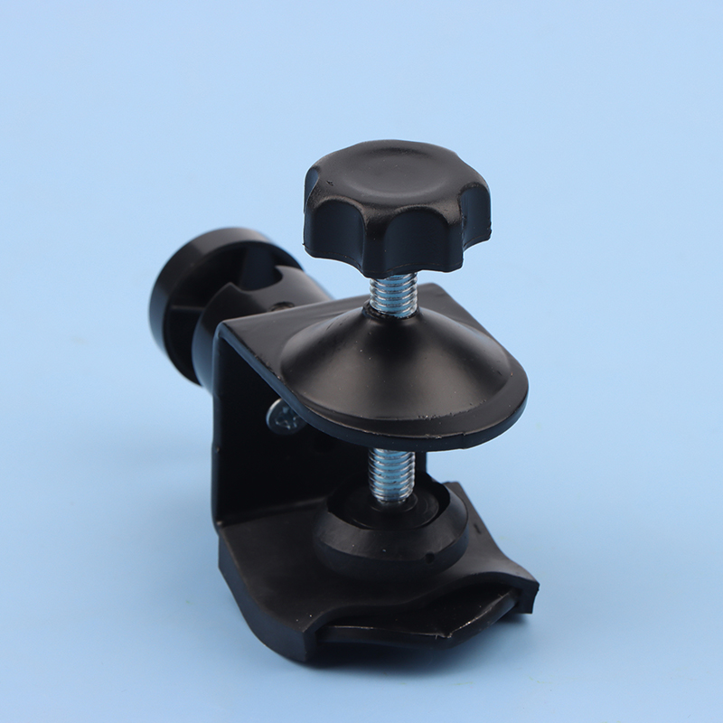Morsetto in metallo con 360 ° Mini testa a sfera staffa a morsetto a sgancio rapido supporto per treppiede clip a vite 1/4 per fotocamera monitor microfono con luce flash