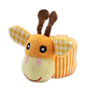 1 Pcs Leeuw Baby Rammelaar Speelgoed Tuin Bug Pols Rattle And Foot Sokken Dier Leuke Cartoon Baby Sokken Rammelaar Speelgoed