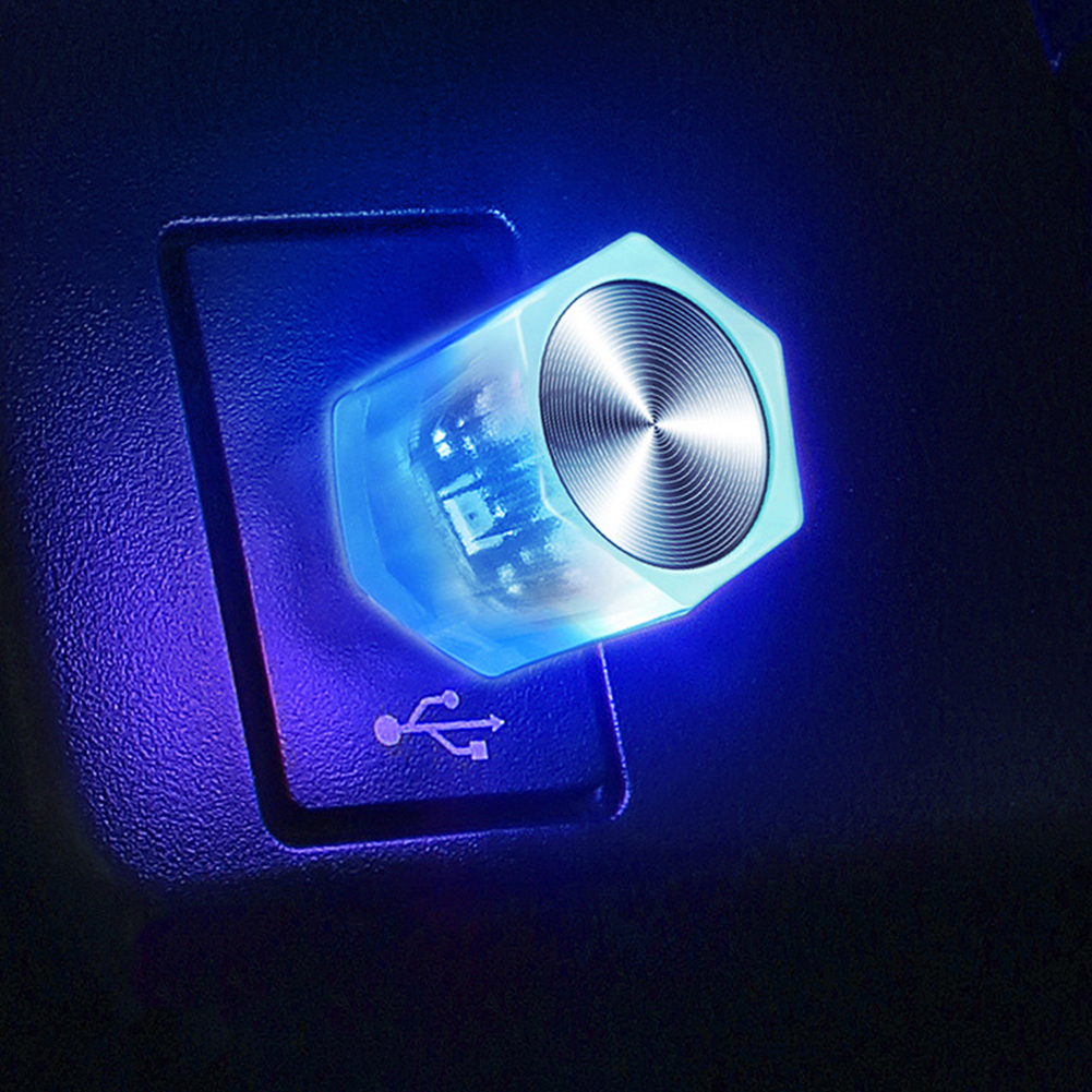 Luz de ambiente ambiental Interior de coche de 5V, luces LED, lámpara de lectura automática, decoraciones, lámpara de ambiente decorativa USB Plug and Play
