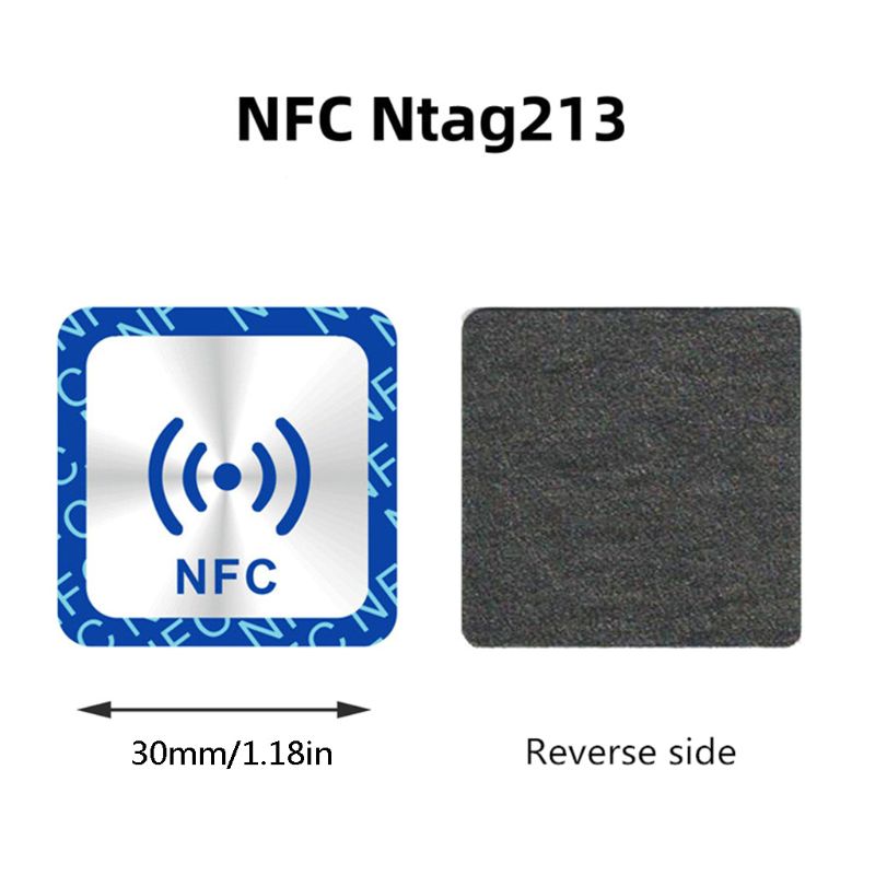 6PCS Universal NFC Ntag213 Tag Anti Metal Sticker NTAG 213 Metallic Badges Label G92E