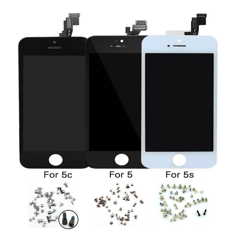 Keine Tote Pixel AAA +++ LCD Anzeige Für iPhone 4s berühren Bildschirm Ersatz Für iPhone 5 5c 5s 4s LCD + Unteren Schrauben + Werkzeuge