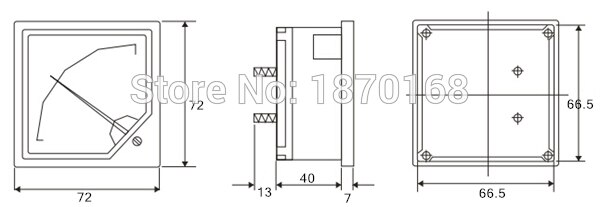 Sq -72 45-55hz ac 100v 220v 380v sq72 arabiske høy 45-55hz hertz frekvenspanelmåler  ac 220v