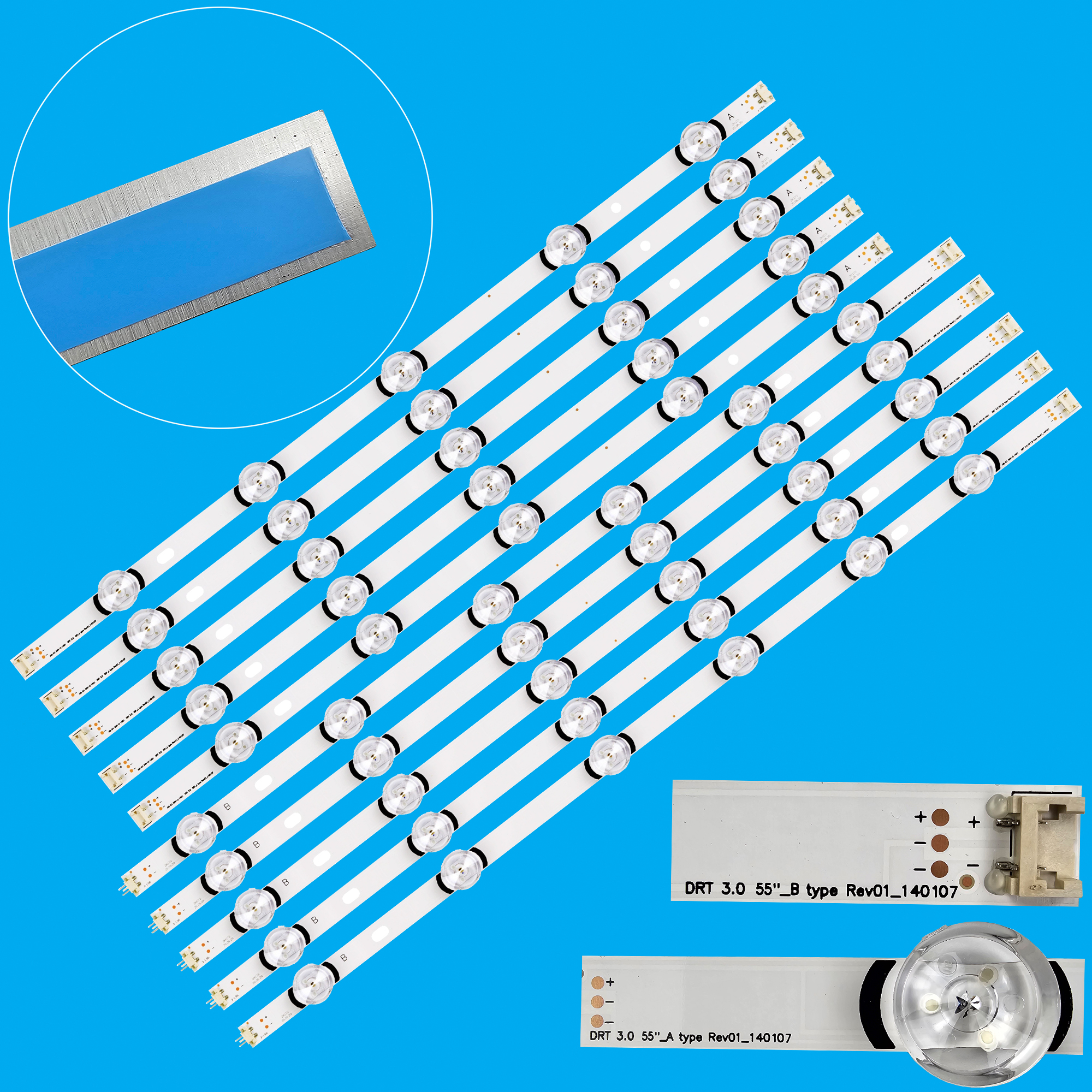 Tiras LED para 55LB630V 55LB650V LC550DUH FG 55LF5610 55LF580V 55LF652V 55LF5800 55LB630V 55LB6300 55LB5900 55LB6000 55LB570V