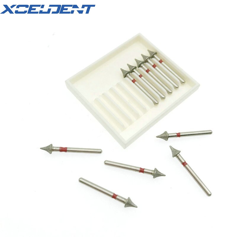 10Pcs Dental Diamond Burs High Speed Burs Interproximal Enamel Reduction Dentistry Material