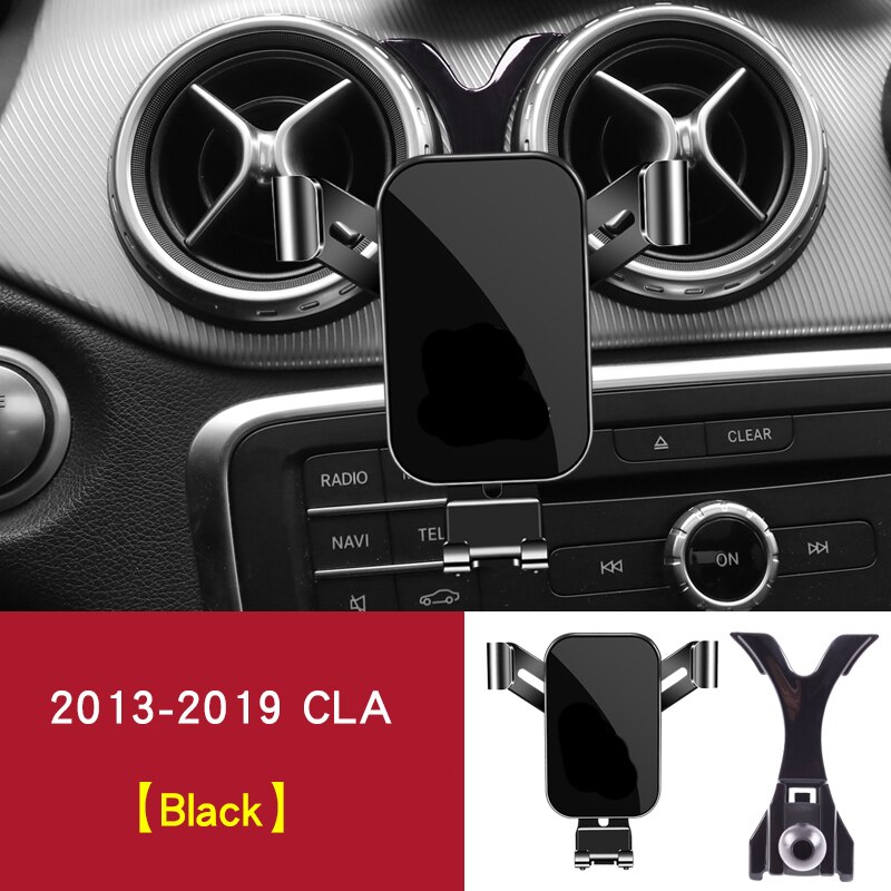 for mercedes cla w117 W118 C117 C118 Accessories cla250 Phone holder interior Air Vent Navigation bracket: W117 C117 black