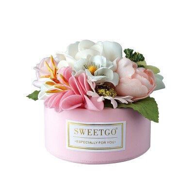 Baking shop window display Flower shop window display Artificial flower basket cake decoration Wedding dessert table props home: Deep Pink