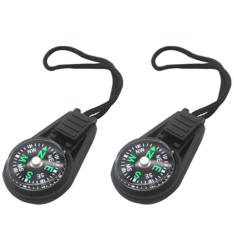2pcs Outdoor Adventure Tools Camping Compass Geologic Fluorescent Compass for Explorer Outdoor Adventure Must Have Props