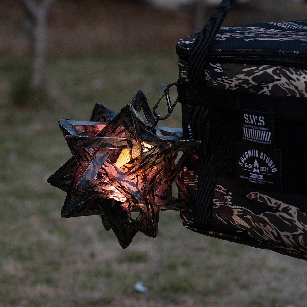 DIY Outdoor Ster Camping Licht Schaduw Waterdichte Sfeer Lamp Cover Slijtvaste Decoratieve Lantaarn Lampenkap (Geen lampen)