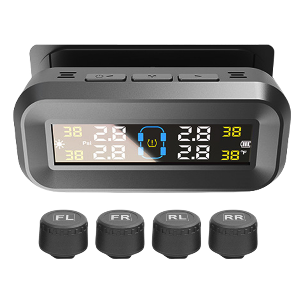 system monitorowania ciśnienia w oponach z 4 czujnikami USB/słoneczny TPMS system monitorowania ciśnienia w oponach robić samochodów osobowych SUV: Nawigacja/dvd zmodernizowane