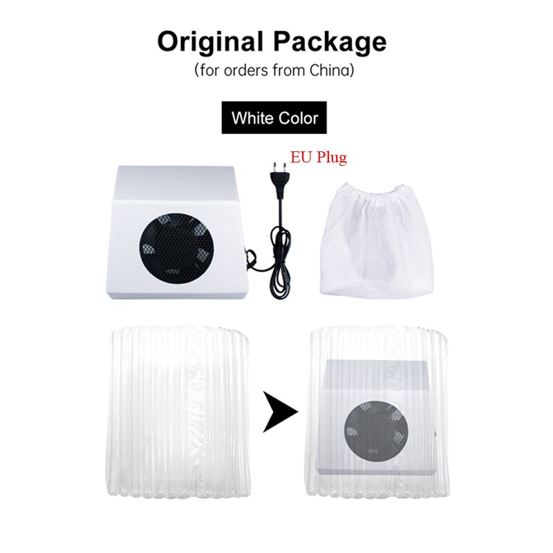 80w spik dammsugare stark sugfläkt inget dammläckage för nagelkonstsalong personligt bruk 1 gratis dammpåse nail art utrustning