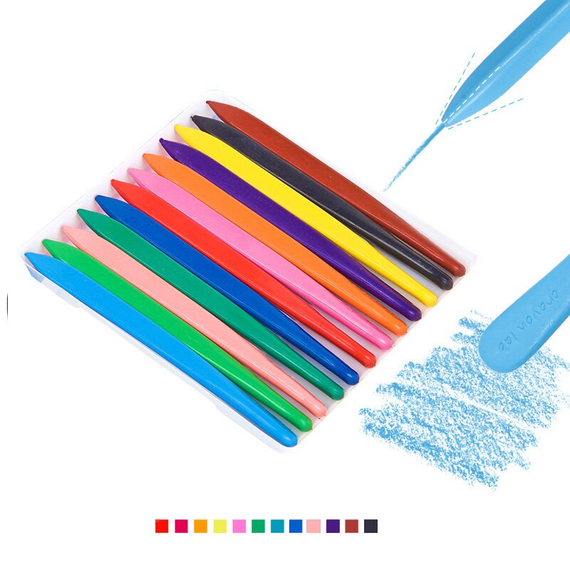 36 Colors Triangular Crayons Triangular Colouring Pencil for Students Kids Children HFing