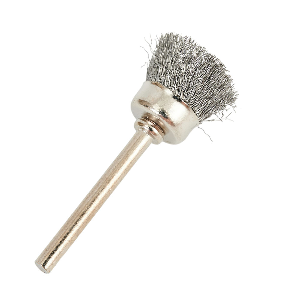 Brosse métallique en acier pour Dremel, outil lointain, peinture, élimination de la rouille, polissage, meule, livres de polissage en métal, 9 pièces/ensemble