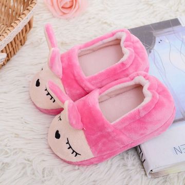 Babyschoenen peuterslofjes kinderen meisjes jongens cartoon konijn warme winterschoenen huisschoenen kinderen konijn roze schoenen