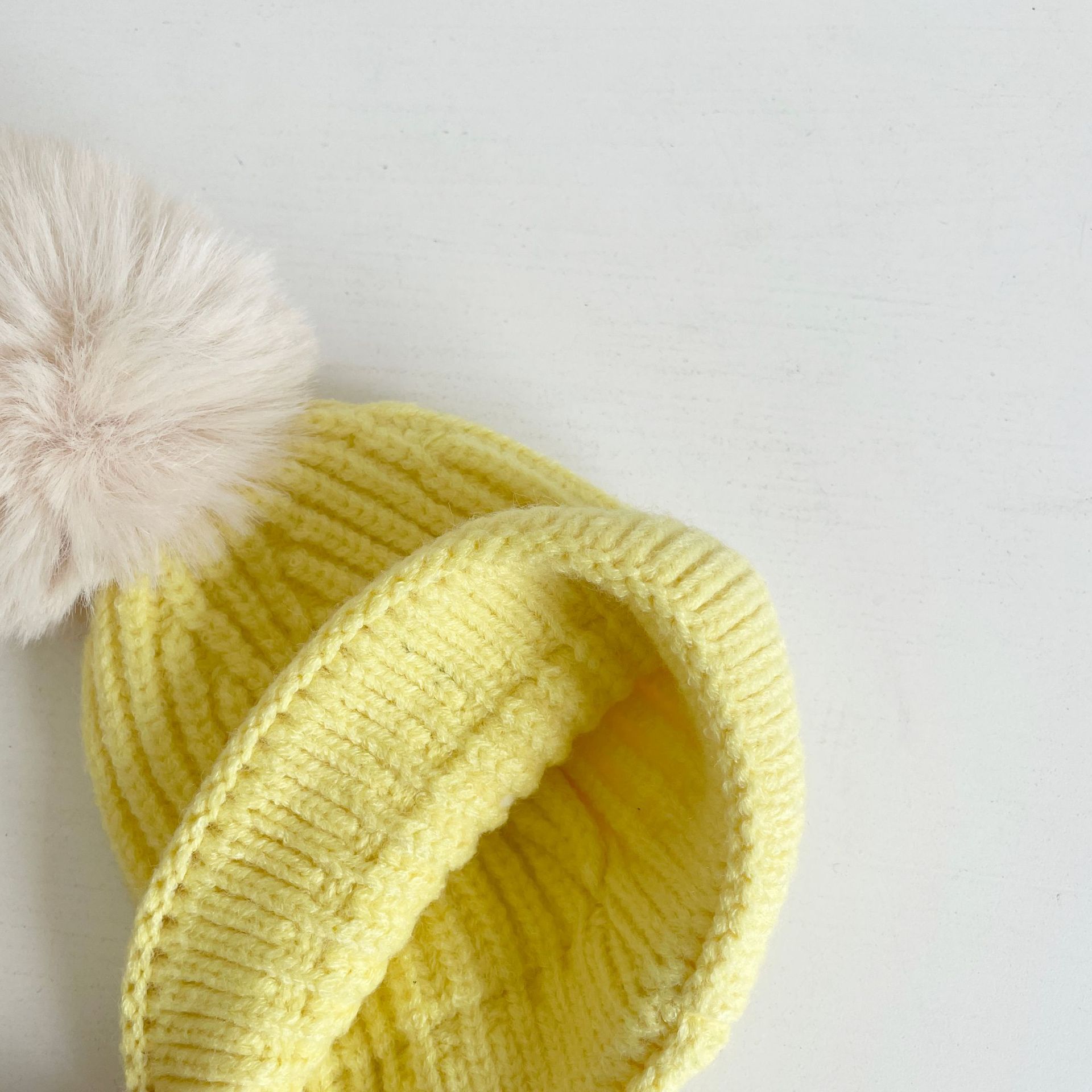 baby jente lue søt pompong baby lokk lue høst vinter varm strikket låve jente luer fast hårball strikk låve caps panser