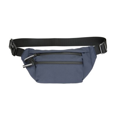 Waterdichte Man Heuptas Fanny Pack Mode Borst Pakken Outdoor Crossbody Tas Grote Capaciteit Unisex Riem Tassen Hip Taille Packs: Matte blue