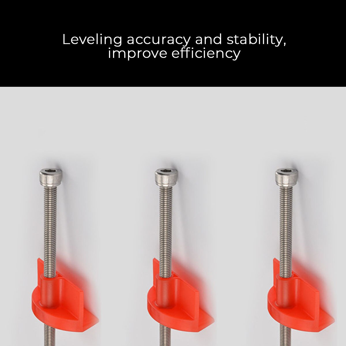 10pcs Manual tile Locator Wall Tiles regulator Height Adjustment Positioner Leveler Ceramic Fine Thread Rising Construction Tool