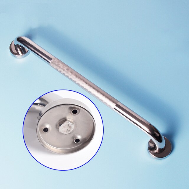 304Stainless Steel Non-slip Handrail,Wall-mounted Toilet Handrail,Bathroom Grab Bar Shower Safety Support For disabled Accessory: 50cm