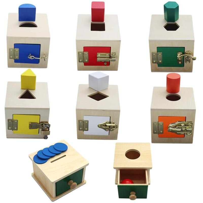 Wooden 3D Geometry Cognitive Toys Memory Match Toys Early Childhood Education Puzzle Board Game Geometric Shape Toys
