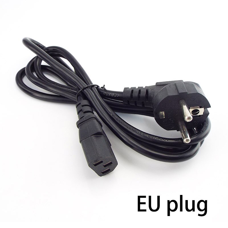 Câble D'alimentation 230V 1.5m Pour PC - Prise C13, Noir, Universel