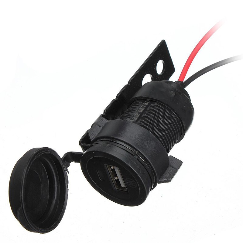 Power Motorcycle USB Charger Adapter DC Replacement Waterproof Handlebar