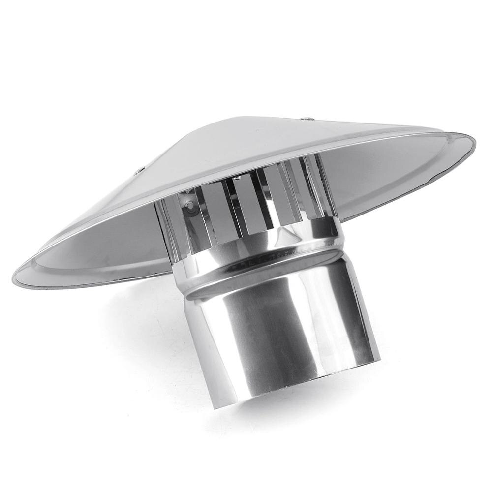 8&#39;&#39; Stove Pipe Chimney Cap Fireplaces Rain Hat Galvanized Iron Mushroom