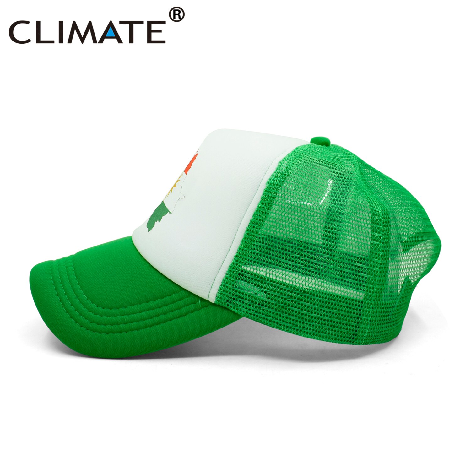 Clima Kurd Kurdistan Cap Kurds kurdistan Flag Map Trucker Cap verde all&#39;aperto Sport cappello Cap Cool Summer Mesh Cap uomo donna bambino