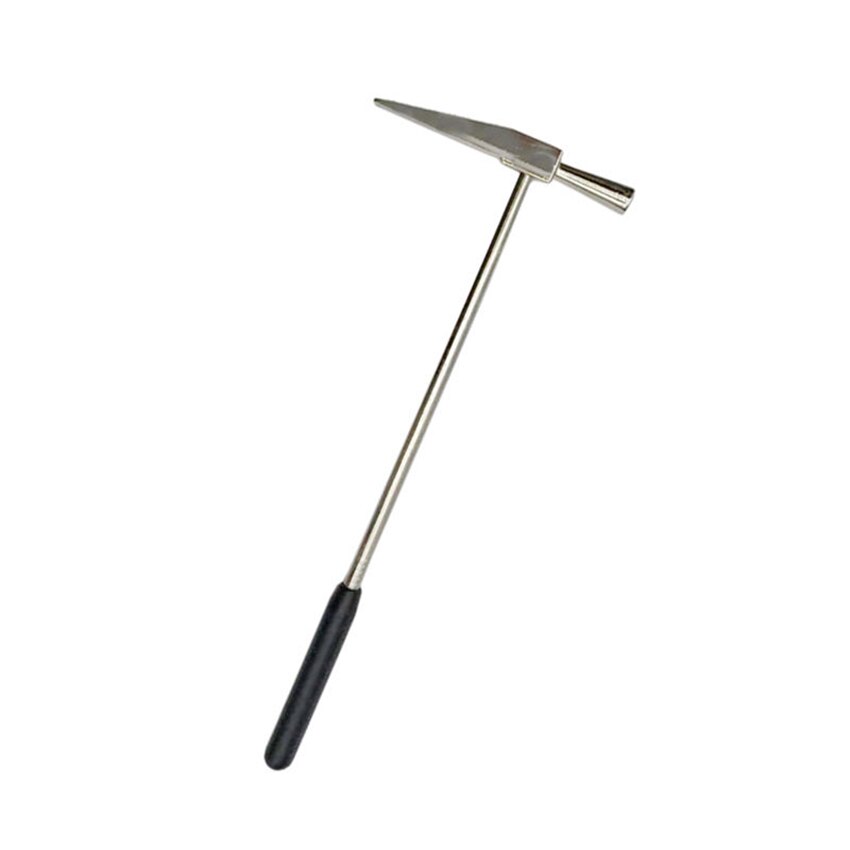 Martillo geológico con punta puntiaguda y agarre de goma, martillo geológico de aleación de 16,3 cm/15,8 cm, martillo de mampostería: Rubber Grip