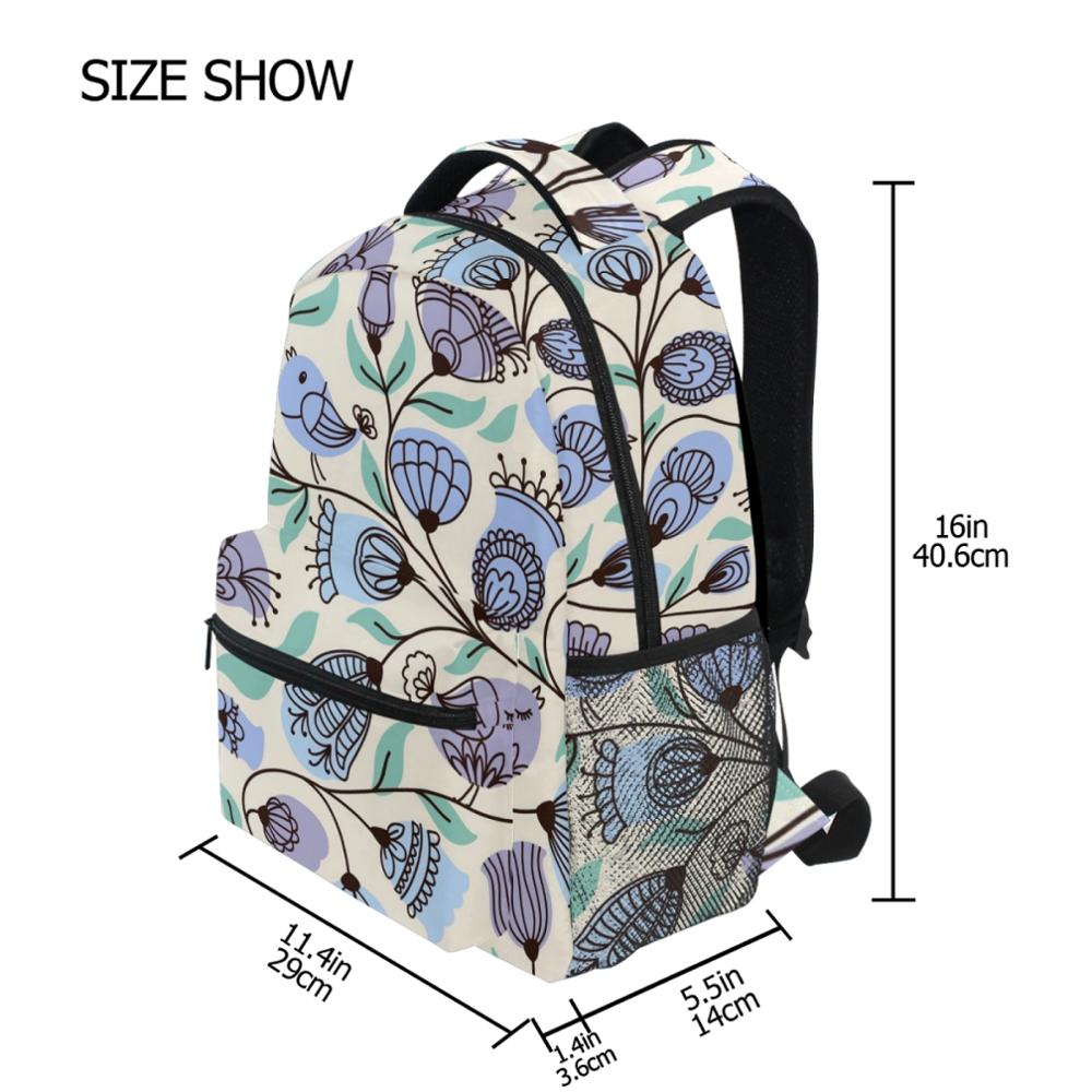 Meninas mochilas portátil flor impressão bagpack mochila de viagem das mulheres sacos de escola para meninas adolescentes escolar 2021