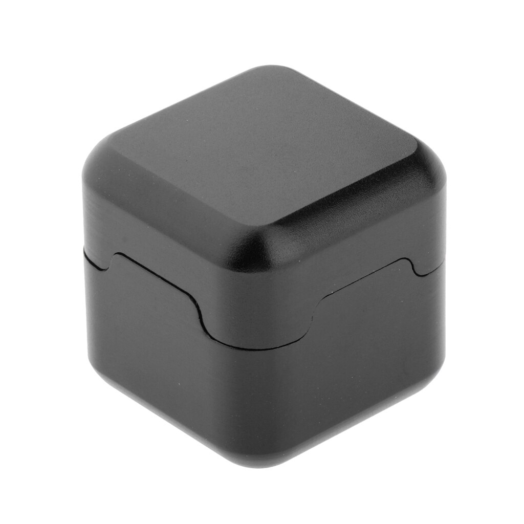 Aluminum Cube Pool Chalk Holder Billiard Snooker Chalk Container Case Keeper: Black