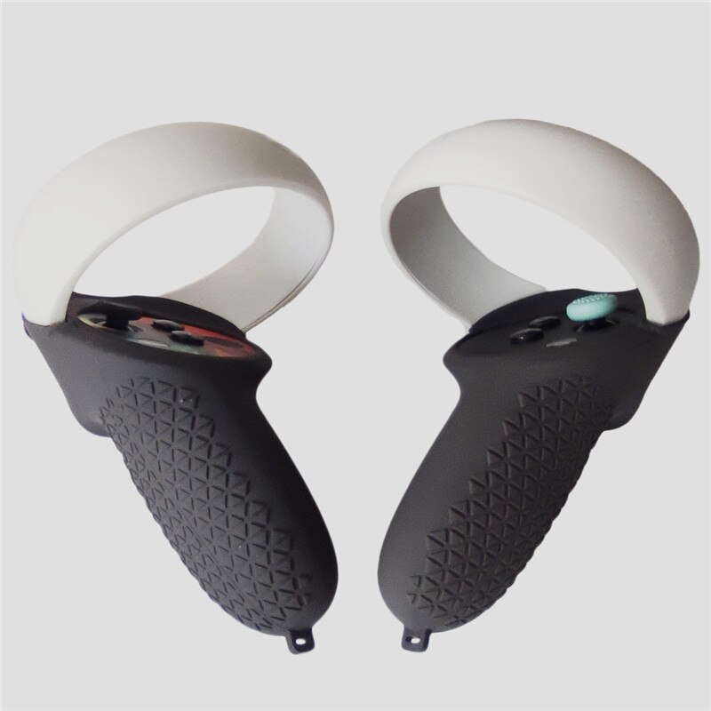 Silicone VR Lens Cover Gaming Headset Face Pad Skin Rocker Cap Set for For Oculus Quest2 Vr Accessories