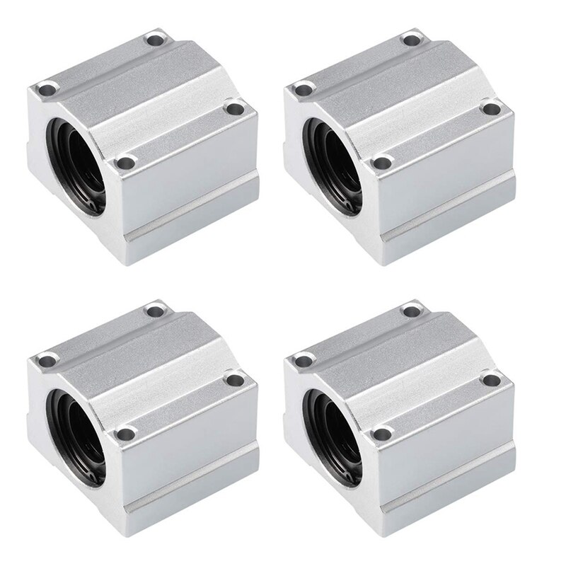 4PCS Linear Motion Ball Bearing Slide Block Bushing SCS20UU Linear Shaft CNC 3D Printer Parts: Default Title